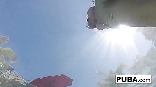 Olivia Austin Nude Patio POV Top-Down