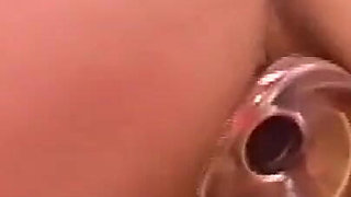 Ass to mouth action with a brunette chick