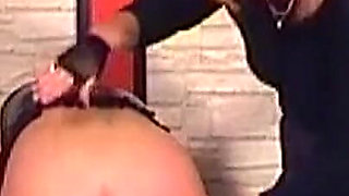 Mature Mistress Toys Her Bound Blonde Sub Hard