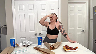 Eating Costco Food Court Food