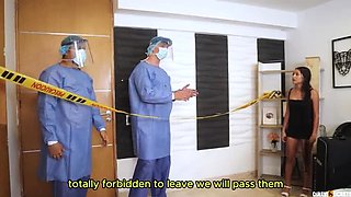 Step Sister Catches Me Jerking Off In Locked Hotel Room - Latina Petite Solo Masturbation