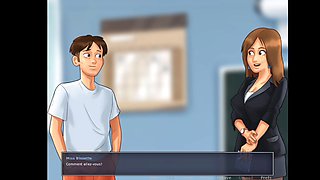 Horny girl brings him to her room in summertime saga