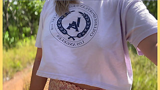Just a Happy Day Hanging Out Flashing My Tits in Outdoor Flashing Dare