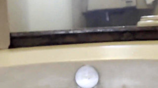 Fingering My Pussy and Exhibiting My Feet at the Bathtub