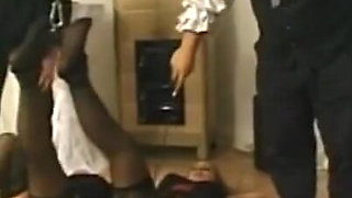 Humiliating candle dripping