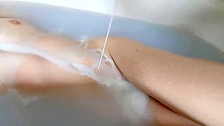 Milk of Euphoria (60 fps, small tits, closeup, milk bath, artistic)