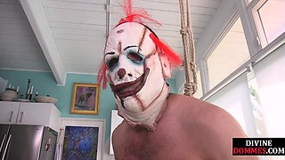 Dominating femdom bride subduing lad