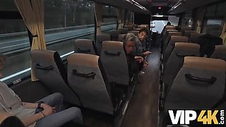 Federika's Wild Bus Sex - Public Fuck with Big Tits MILF