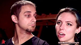 Suspension and lezdom shag at BDSM sex orgy swinger party