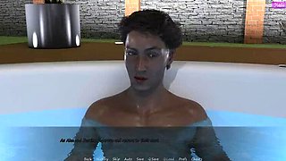 Stepbrother's Wife Cheats in Truth or Dare - Hot Kissing Scene with Big Tits & Big Cock