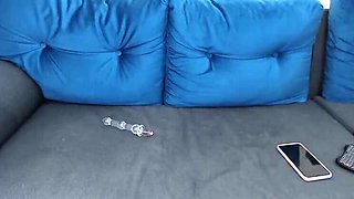 My First Double Penetration Alone - Teen Amateur Girl Solo DP