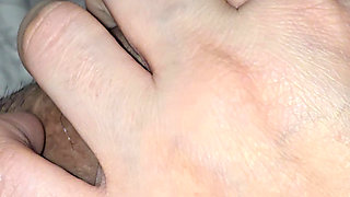 Step mom take step son out by handjob his big sick