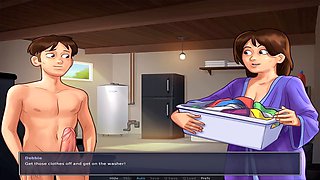 Let's play Summertime Saga, steamy session with Debbie in the basement