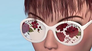 Dwarf pervert fucks hard a young girl in an expensive villa on the sea