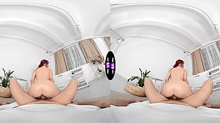 Redheaded Lilly Mays in VR porn, sucking dick POV