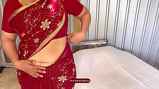 Hira's Erotic Saree Dance - Sari Wearing ASMR - Teasing Belly & Butt Shake