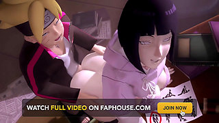 Boruto X Hinata Standing From Behind