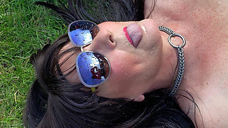 Close-up Mouth Filled with Piss - Ithastopeefun
