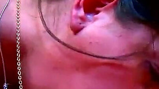 Brunette MILF with big ass bends over for dick