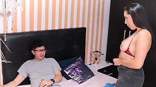 Horny employee fucks her boss in exchange for a raise