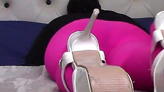 MILF in Pantyhose and Stiletto Heels Fucked Doggy Style