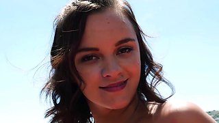 Busty French MILF and Russian babe strip