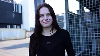 GERMAN SCOUT - Small Redhead Teen Peach Delina Pick Up