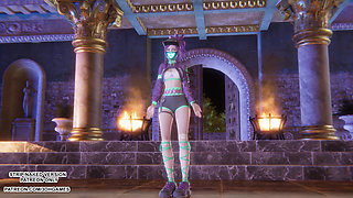 MMD MEOVV - HANDS UP Akali Sexy Kpop Dance League of Legends Uncensored Hentai 4K