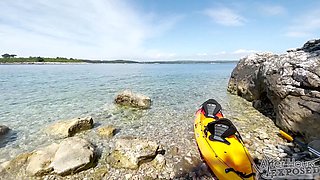 Enjoy a nice view of a trimmed pussy and other beautiful landscapes