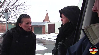 Girl Gets Picked up for Some Hot Action in a Van