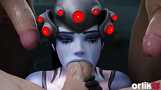 Tracer Sets up Widowmaker Fucked by Big Dicks 3D Overwatch Porn