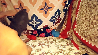 Stepbrother Greets Desi Village Aunty Pooja on Her Birthday Part 5