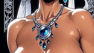 Chun Li Topless with Jewelry Sexy Pose (ai Animation)