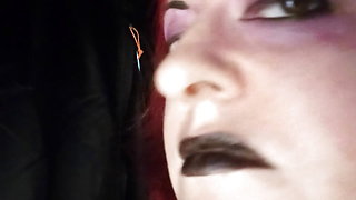 Nose fetish close up video