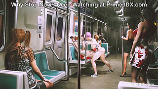 Futa Chick gets Off after a Few Stops! Animation at Prime3DX