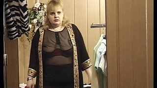 Chubby German Lady Tries Her Dress and Shows It to You