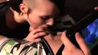 Big-Tit Gothic GF Cheats with BBC While Gaming