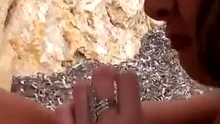 Military babe enjoying in outdoor anal fuck