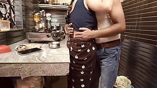 Hot Indian Bhabhi Caught Watching Porn in Kitchen - Hardcore Fuck & Moaning