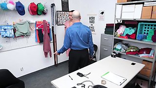 Shoplyfting milf gets penalty ANAL fucked at LPs office