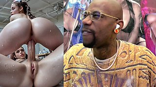 Perspiring Bitchy Ash-blonde Lady Grabbing On Transgender Dame Man-meat While They Kiss, Diminutive Teenage Nurse Cowgirl Tearing up Trans Female Weenie With Her Fuckbox Unsheathed, Buttfuck Banging A Transgender, AI Generated