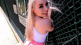 BANG-Haley Spades Goes Buckwild At A Public Tennis Court