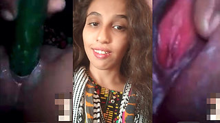 School girl masturbate with cucumber