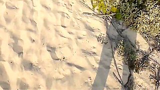 Best Nude Beach Perv video 2018 great cumshot over MILF