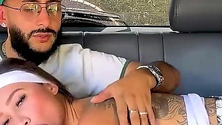 Brunette Gets Picked up and Fucked Inside a Car by a Stranger's Huge Cock