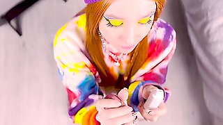 Red Hair Angel Presented Me Her Butt After Blow Job