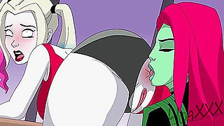 Poison Ivy, Angel Cruz And Car Toon In Dc And Rimjob