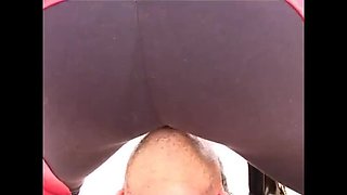 Vintage MILF Lady Sonia Threesome Handjob in Leather & Stockings