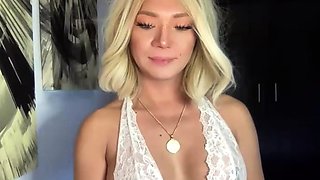 Ex wifey blonde homemade solo masturbation fun