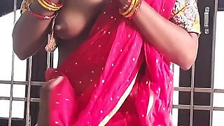 Indian Cheating House Wife Fucked by Another Man While She Talking with her Husband